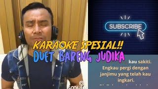 Aku yang tersakiti  Judika KARAOKE DUET [upl. by Namrak]