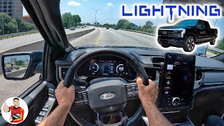 The 2022 Ford F150 Lightning is a Pickup First EV Second  and Great at Both POV First Drive [upl. by Benedetto651]