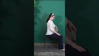 Chair Spinal Twist  Chair Yoga For Seniors and Beginners [upl. by Pollard]