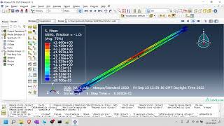 Python for Abaqus  14 PostProcessing  SS Ibeams [upl. by Cullen]