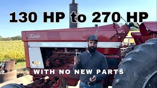 HOW TO TURN THE FUEL UP ON YOUR IH 668688 SERIES TRACTOR  REVEALING OUR SECRETS [upl. by Llewellyn]