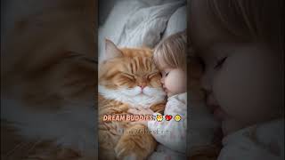 Adorable Babies and Cats Sleeping in Harmony cute funny shorts youtubeshorts viralshort 2024 [upl. by Centeno479]