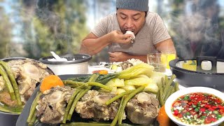 TAGALOG STYLE NILAGANG BAKA NA TIPAKTIPAK OXTAIL MAHAMOG NA PANAHON Filipino Food Mukbang [upl. by Poulter891]