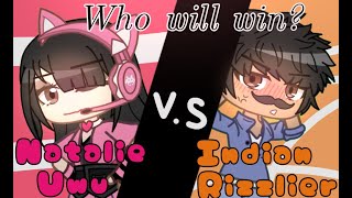 Natalie uwu vs indian rizzlier [upl. by Ahsauqal54]