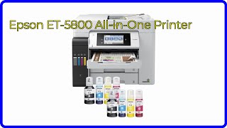 REVIEW 2024 Epson ET5800 AllinOne Printer ESSENTIAL details [upl. by Hemphill391]