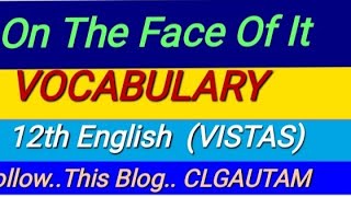 ch6 On The Face Of It Vocabulary Flamingo [upl. by Barling291]