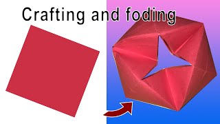 How to fold Origami Moving flexagon tutorial with babrak [upl. by Ydnew142]