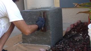 How to apply skip trowel texture to a stucco repair [upl. by Ney]