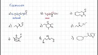 Nomenclatura de aldehídos y cetonas [upl. by Aeduj861]