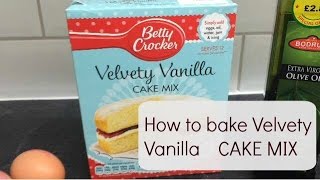 Vanilla velvet cake mix tutorial [upl. by Chow857]