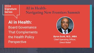 AI in Health Board Governance That Complements the Health Policy Perspective [upl. by Enilasor252]