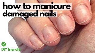 Damaged nails Watch this Pro Nail Technicians demo [upl. by Smiley]