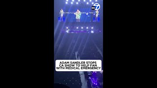 Adam Sandler stops NorCal show to help fan with medical emergency [upl. by Faxon987]