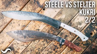 MAKING A KUKRI Part 2 of 2 STEELE VS STELTER [upl. by Mellisa]