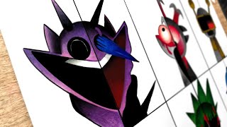 Drawing Sprunki Phase 4 Vs Phase 5  Mode Horror  Sprunki Incredibox [upl. by Buskus531]