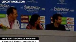 Eurovision 2006  Croatian Press Conference Severina [upl. by Ardnuhsor]