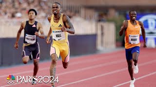 Quincy Hall DOMINATES mens 400m at Monaco Diamond League  NBC Sports [upl. by Tratner]