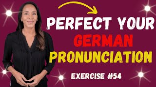 German Pronunciation Practice for Beginners Exercise 54 [upl. by Oiuqise]