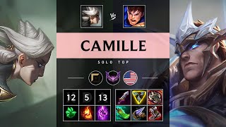 Camille Top vs Garen Legendary  NA Master Patch 1420 [upl. by Orian]