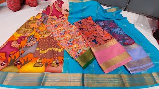 chickpet pure silk sarees festival special discounts offers Manufacturers single piece Available [upl. by Arinayed]