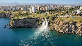 Düden Şelalesi Antalya Denize döküldüğü yer [upl. by Fredelia]