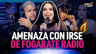 Filtran audio de Amelia Alcántara amenazando con irse de Fogarate Radio para siempre [upl. by Revlys]