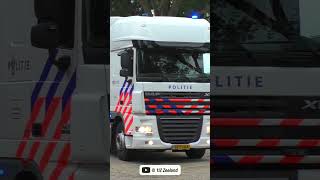 Mobiel Media Lab Politie DAF XF met SPOED vanaf open dag in Waddinxveen politie daf polizei [upl. by Ile]