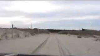 NC Outer Banks beach driving exiting ramp 30 hwy 12 [upl. by Yenttihw208]