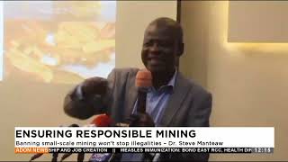 Banning smallscale mining wont stop illegalities  Dr Steve Manteaw  031024 [upl. by Yleen]