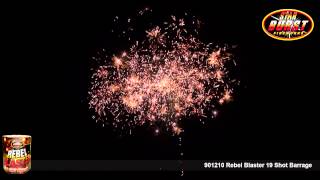 Pyro Magic Fireworks  901210 Rebel Blaster 19 Shot Barrage [upl. by Atikaj]