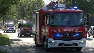 Primeur Brandweer HVZ Rivierenland met spoed naar en vanaf een Industriebrand in HeistOpDenBerg [upl. by Aneladgam732]