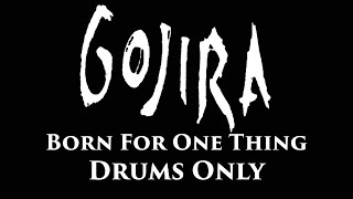 Gojira Born For One Thing DRUMS ONLY [upl. by Nyrhtakyram709]