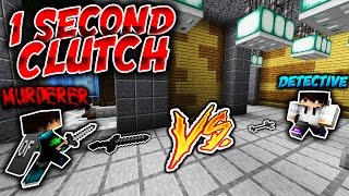 1 Second MURDERER Clutch  Minecraft MURDER MYSTERY [upl. by Ruskin]