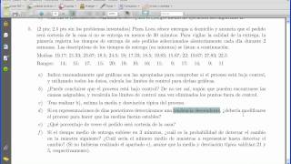 PROBLEMA DE CONTROL DE CALIDAD de procesos [upl. by Ytitsahc]