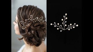 Hair Pins for Hairstyle Hair Vine Accessory Hair comb EASY DIY [upl. by Caleb302]