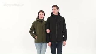 10 Heating Zones Waterproof Heated Jackets heatedjacket heateddiscussion heatedclothing [upl. by Donelu]