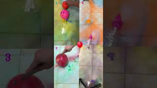 ASMR synthesis of colorful water balloons shorts satisfying [upl. by Annhej]