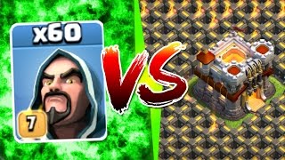 Clash Of Clans  INSANE ALL LEVEL 7 WIZARD ARMY vs TOWN HALL 11  NEW UPDATE GEM SPREE [upl. by Watanabe]