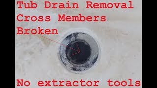 Successfully removing an old tub drain [upl. by Nealy]