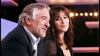 Robert De Niro Monica Bellucci in French ТВ [upl. by Namaan]