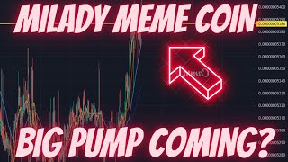 MILADY MEME COIN ARE WE ABOUT TO SEE A MASSIVE MOVE [upl. by Hamid]