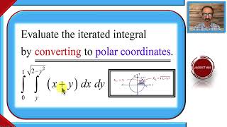 Converting iterated integrals to polar coordinates KristaKingMath [upl. by Mccreery]