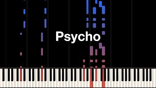 Maisie Peters  Psycho  Piano Cover Synthesia Tutorial [upl. by Napoleon]