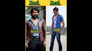 KGF Chapter 2 Reel vs Real Cast With Name kgf yash shorts kgf2 kgf3 [upl. by Wheelwright]