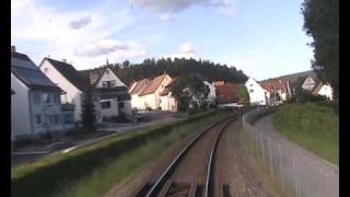 Bahnkutscherde  Führerstandsmitfahrt von Immendingen nach Tuttlingen [upl. by Ev]