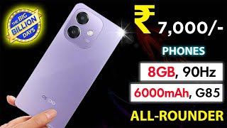 🔥 Top 5 Best Smartphones Under 7000 in Flipkart Big Billion Days Sale  Flipkart Big Billion Day [upl. by Abbye]