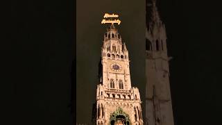 This is📍Germany Marienplatz  Munich city centre in evening  travel vibes bavaria shorts [upl. by Lemart]