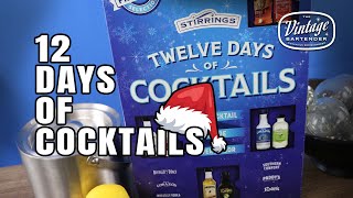 12 Days of Cocktails by Stirrings Review  The Vintage Bartender [upl. by Sutsuj138]