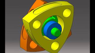 Motor Wankel Catia v5 Ciri Cinemática Trace [upl. by Seilenna]