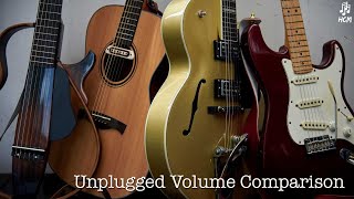 Yamaha Silent Guitar SLG200N Unplugged Volume Comparison [upl. by Mord]